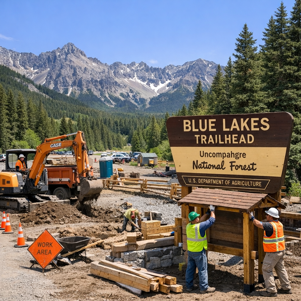 Ridgway’s Blue Lakes Trailhead Undergoes Renovation to Enhance Visitor Experience